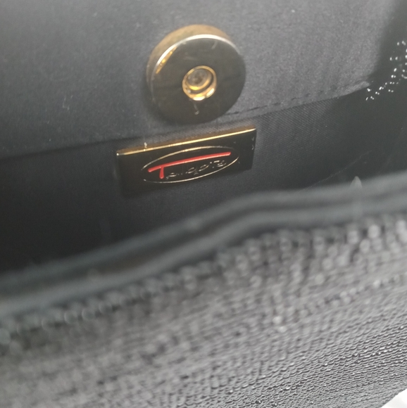 Talbots Black Beaded Purse Beaded Bag - Picture 6 of 7